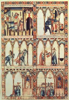 Cantiga XXXIV: Esta é como Santa Maria fillou dereito do judeu pola desonrra que fezera a sua om…