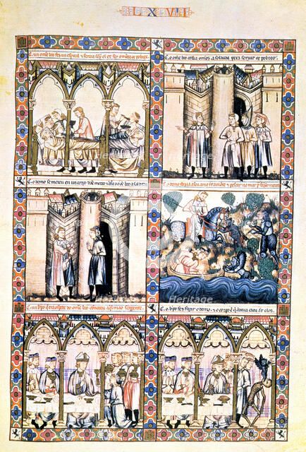 Cantiga LXVII: 'Como Santa Maria fez connoçer ao ome boo que tragia o demo consigo por servente; …