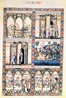 Cantiga LXVII: Como Santa Maria fez connoçer ao ome boo que tragia o demo consigo por servente; …