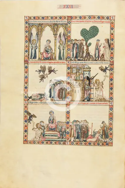 Cantigas de Santa Maria - Codex Rico, ca 1280-1284. Creator: Anonymous.
