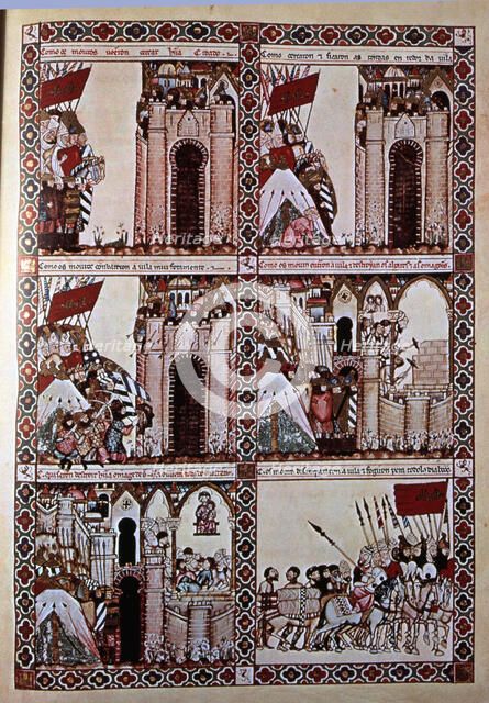 Cantigas de Santa Maria', Alfonso X, the Wise, King Castile-Leon (1221-1284).