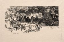 Cantine de la Mere Pichard, 1888. Creator: Auguste Louis Lepère (French, 1849-1918)