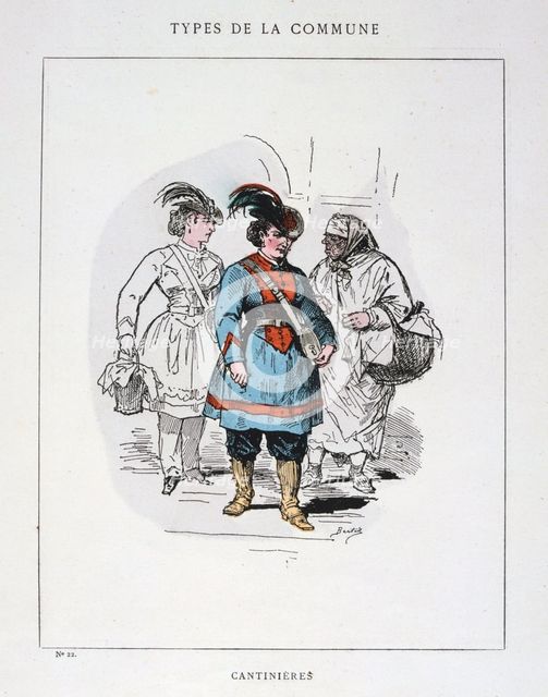'Cantinieres', Paris Commune, 1871.  Artist: Anon