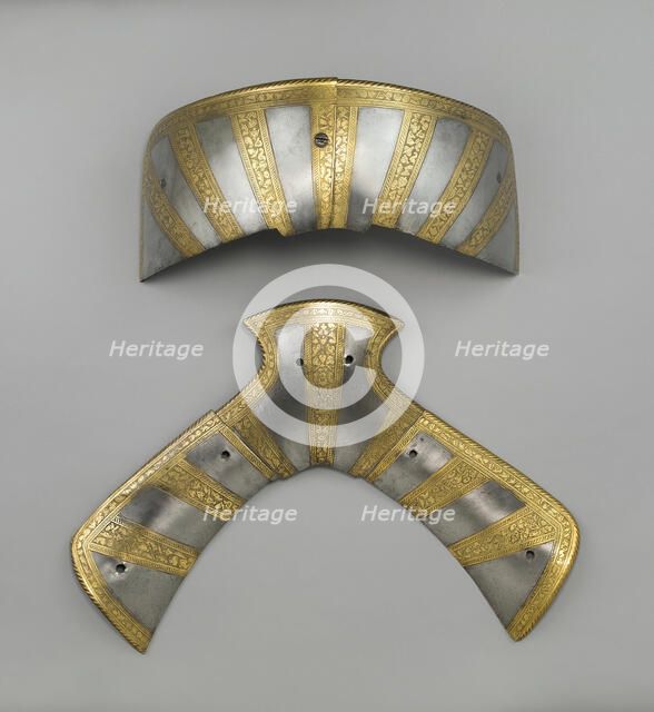 Cantle (Back two piece saddle steels), , c. 1575. Creator: Unknown.