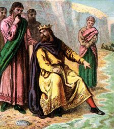 Canute And His Courtiers 11th century, (c1850)