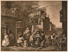 Canvassing for Votes Plate II from The Humours of an Election 1757. Artist: William Hogarth