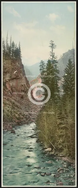 Canyon of Eagle River--west entrance, Colorado, c1899. Creator: William H. Jackson.
