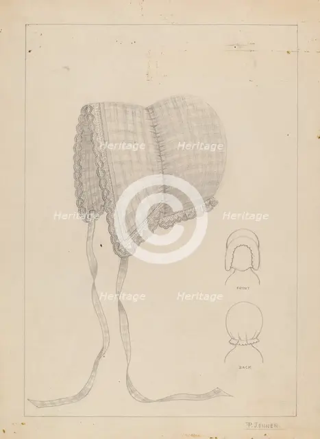 Cap, 1935/1942. Creator: Percival Jenner.