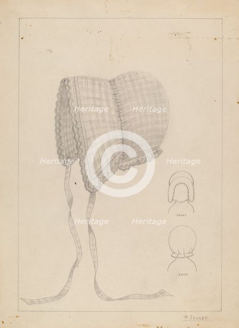 Cap, 1935/1942. Creator: Percival Jenner.