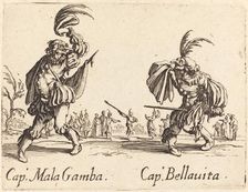 Cap. Mala Gamba and Cap. Bellavita, c. 1622. Creator: Jacques Callot