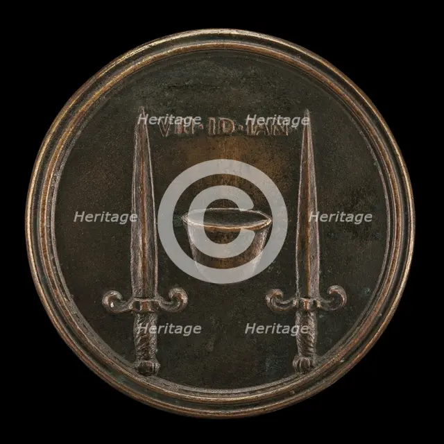 Cap of Liberty between Daggers [reverse], c. 1740. Creator: Antonio Francesco Selvi.