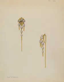 Cap or Bonnet Pin, 1938. Creator: John H. Tercuzzi