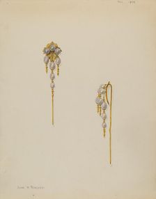 Cap or Bonnet Pin, 1938. Creator: John H. Tercuzzi