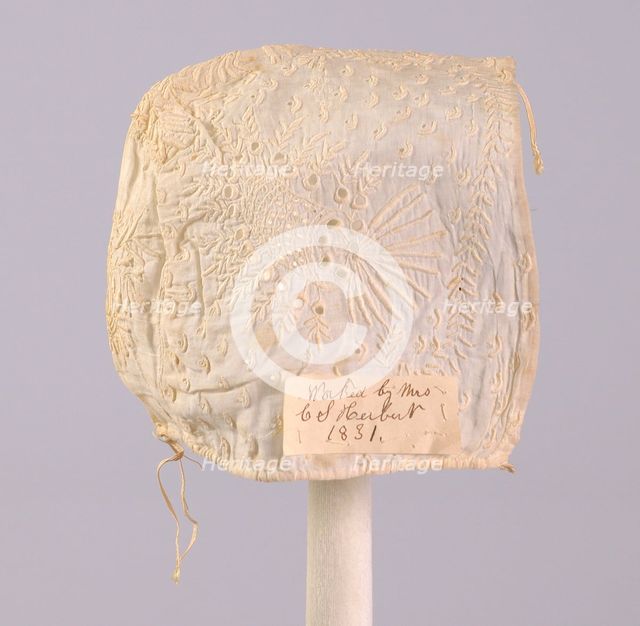 Cap, American, 1831. Creator: Unknown.