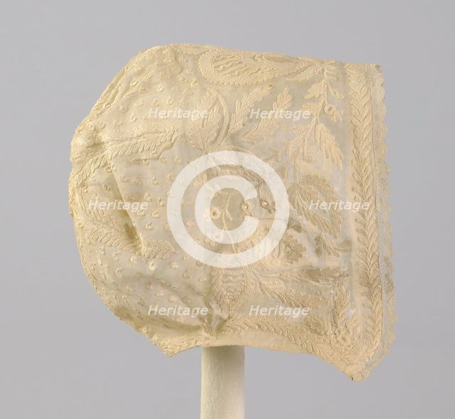 Cap, American, 1854. Creator: Unknown.