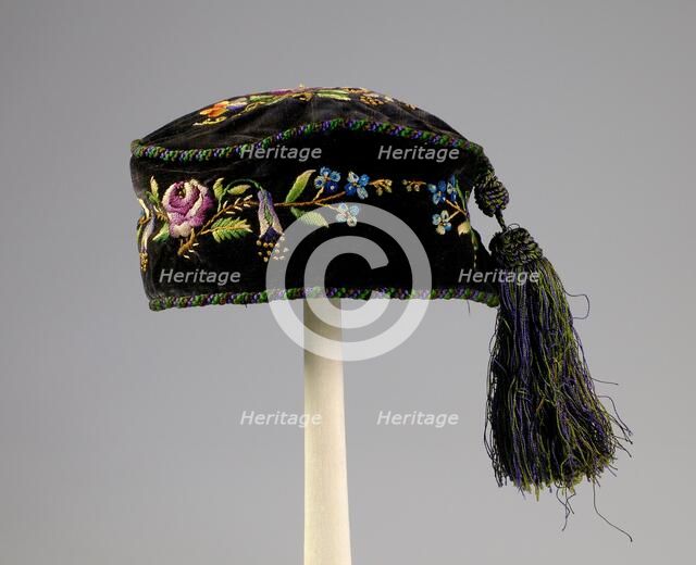 Cap, American, 1875. Creator: Unknown.