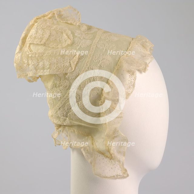 Cap, American, ca. 1810. Creator: Unknown.
