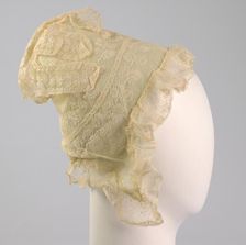 Cap, American, ca. 1810. Creator: Unknown