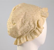 Cap, American, ca. 1820. Creator: Unknown