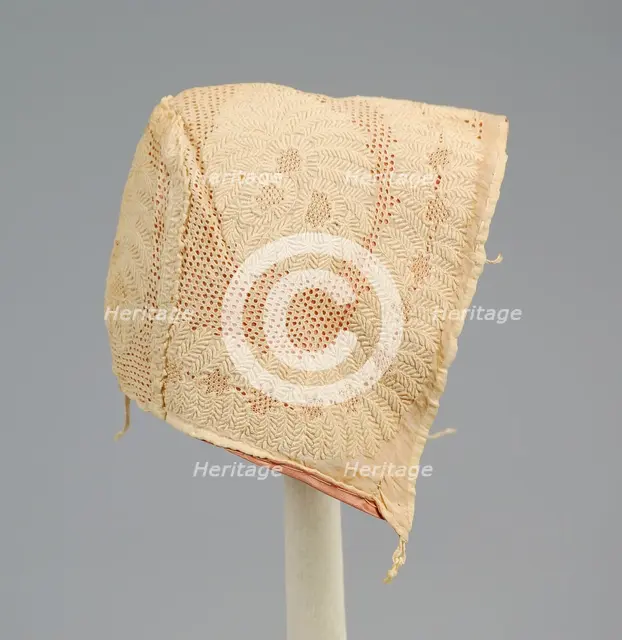 Cap, American, ca. 1820. Creator: Unknown.