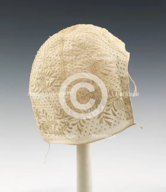 Cap, American, ca. 1820. Creator: Unknown.