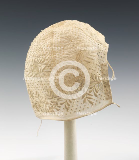 Cap, American, ca. 1820. Creator: Unknown.