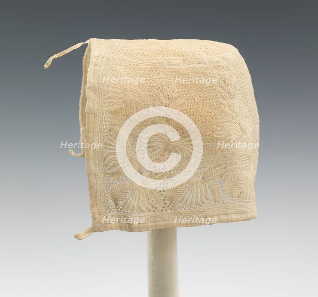 Cap, American, ca. 1820. Creator: Unknown.