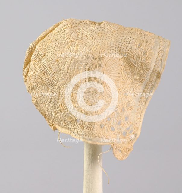 Cap, American, ca. 1830. Creator: Unknown.