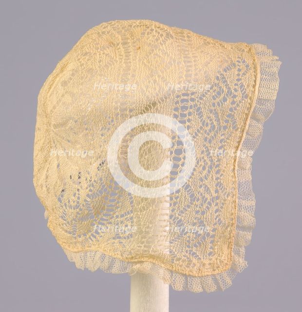 Cap, American, ca. 1830. Creator: Unknown.