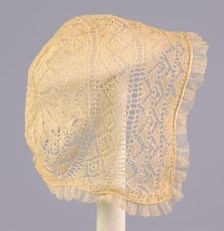 Cap, American, ca. 1830. Creator: Unknown