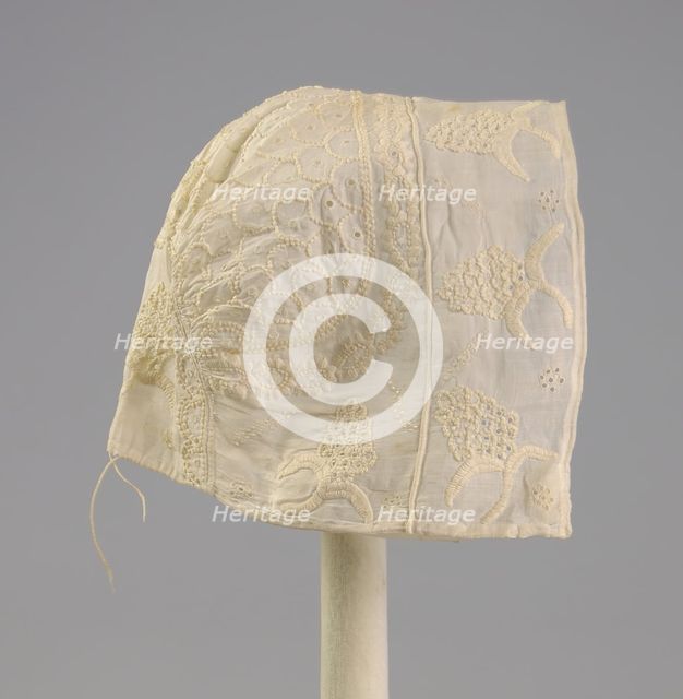 Cap, American, ca. 1830. Creator: Unknown.