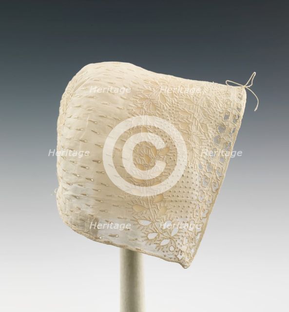 Cap, American, ca. 1830. Creator: Unknown.
