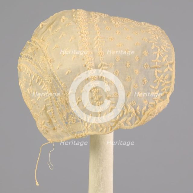 Cap, American, ca. 1840. Creator: Unknown.