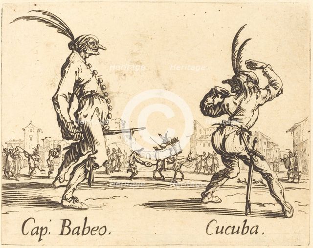 Cap. Babeo and Cucuba, c. 1622. Creator: Jacques Callot.