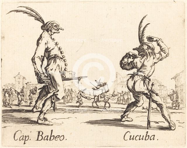 Cap. Babeo and Cucuba, c. 1622. Creator: Jacques Callot.