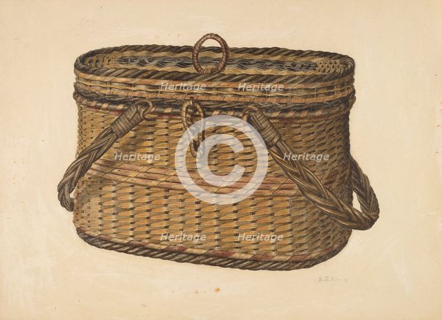 Cap Basket, c. 1938. Creator: Samuel O. Klein.