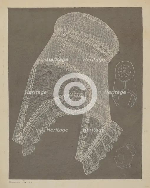 Cap, c. 1937. Creator: Roberta Spicer.