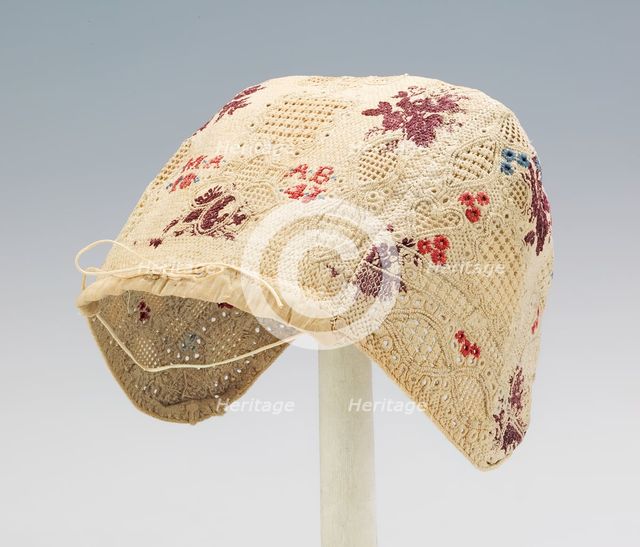 Cap, Czech, 1847. Creator: Unknown.