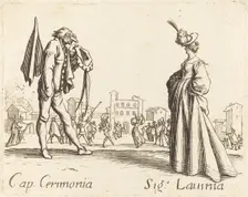 Cap. Cerimonia and Siga. Lavinia. Creator: Unknown