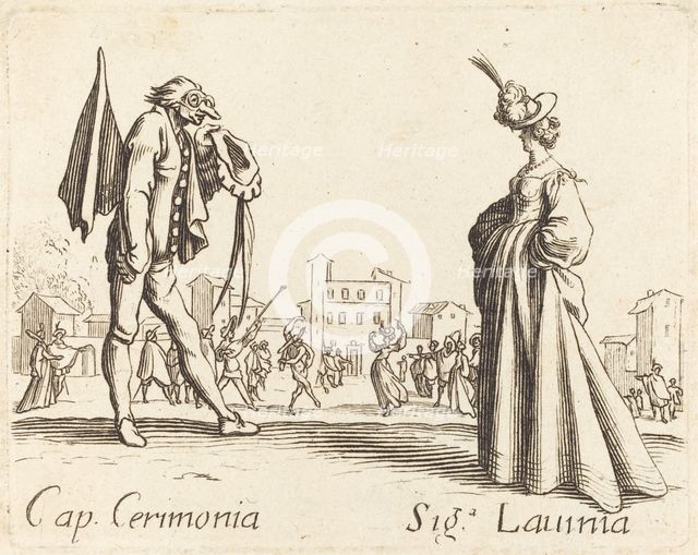 Cap. Cerimonia and Siga. Lavinia. Creator: Unknown.