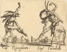 Cap. Esgangarato and Cap. Cocodrillo, c. 1622. Creator: Jacques Callot