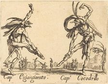 Cap. Esgangarato and Cap. Cocodrillo, c. 1622. Creator: Jacques Callot