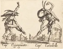 Cap. Esgangarato and Cap. Cocodrillo, c. 1622. Creator: Jacques Callot