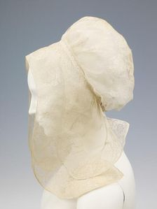 Cap, French, 1760-90. Creator: Unknown