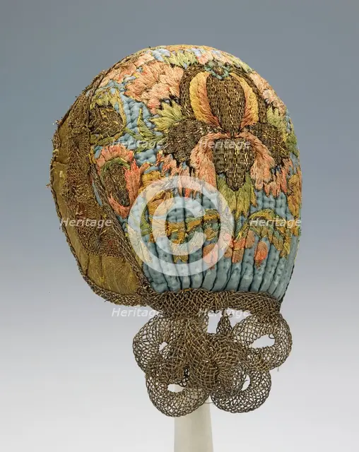 Cap, German, early 19th century. Creator: Unknown.