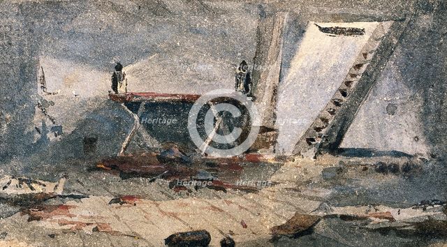 Cap-Haitien, Haiti: the surgery of HMS Bulldog, 23rd Oct 1865. Creator: Edward Lawton Moss.