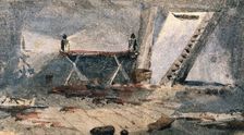 Cap-Haitien, Haiti: the surgery of HMS Bulldog, 23rd Oct 1865. Creator: Edward Lawton Moss