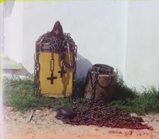 Cap, Lash, and Fetters of the Venerable Irinarkh, 1911