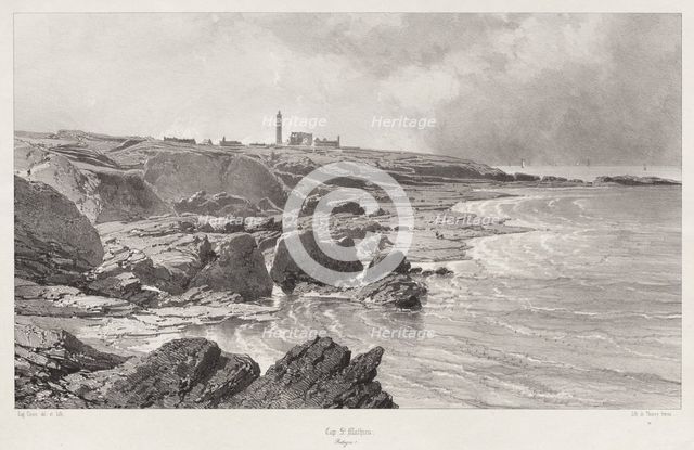 Cap St. Mathieu, 1846. Creator: Eugène Cicéri (French, 1813-1890).