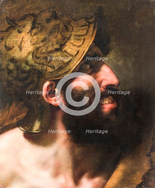 Capaneus - Study called The Blasphemic, late 18th-early 19th century. Creator: Anne-Louis Girodet de Roussy-Trioson.
